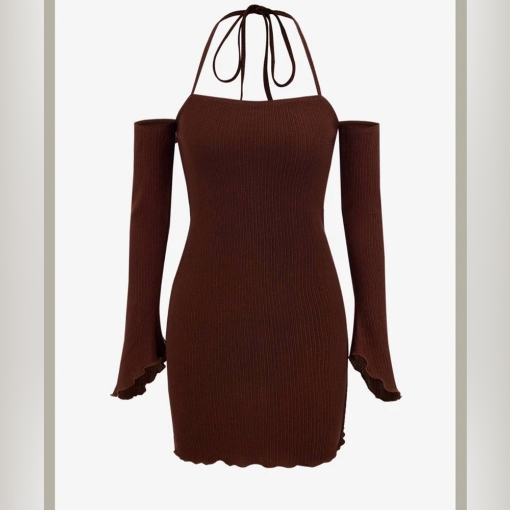 Dark brown dress